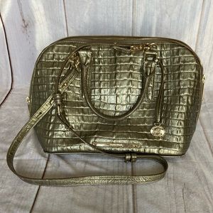 Brahmin Silver Tote Bag